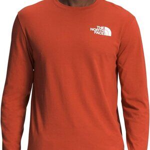 The North Face Box NSE Men's Long Sleeve Tshirt Rusted Brnze/TNF Black